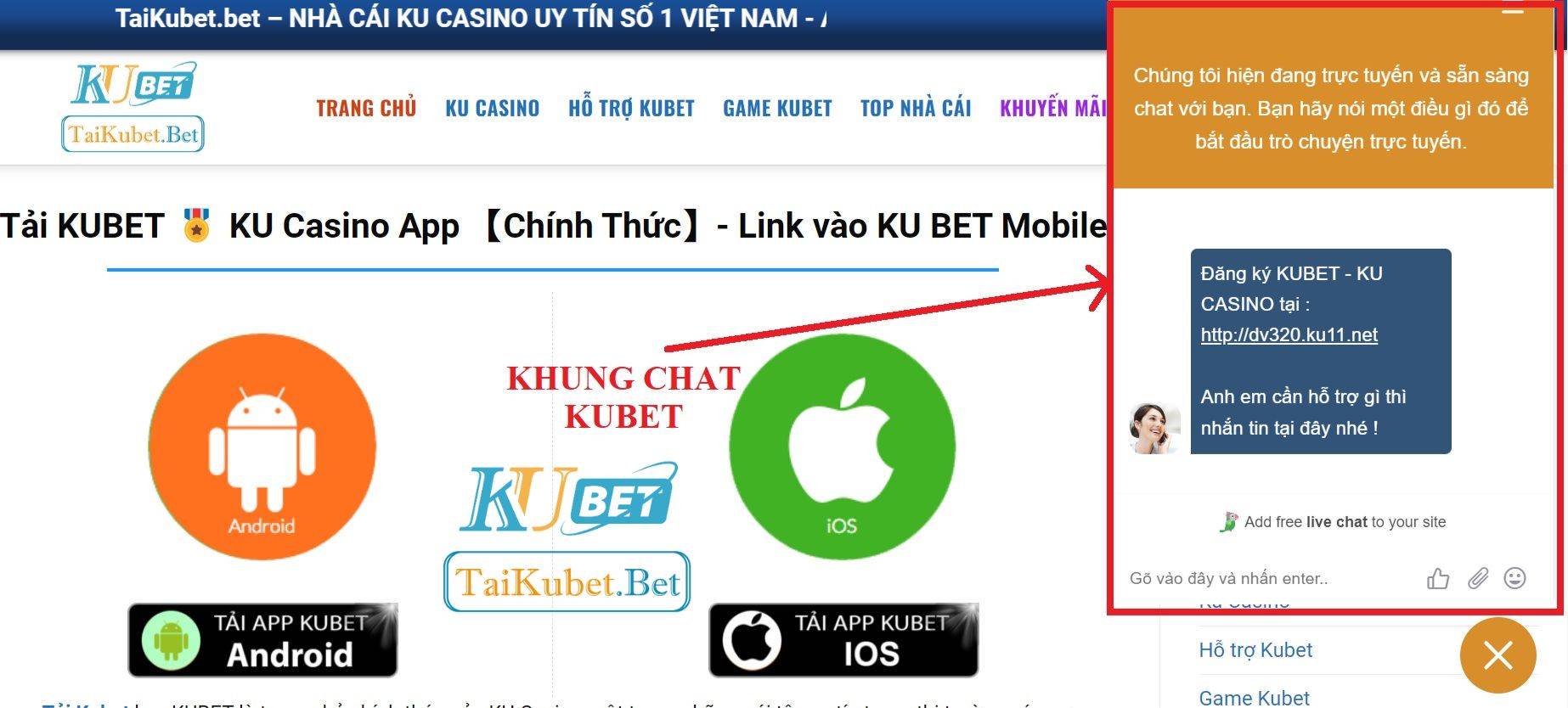 Liên hệ hỗ trợ Kubet qua đại lý Tải Kubet