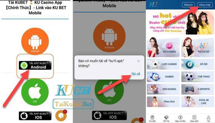 Tải app Kubet cho Android